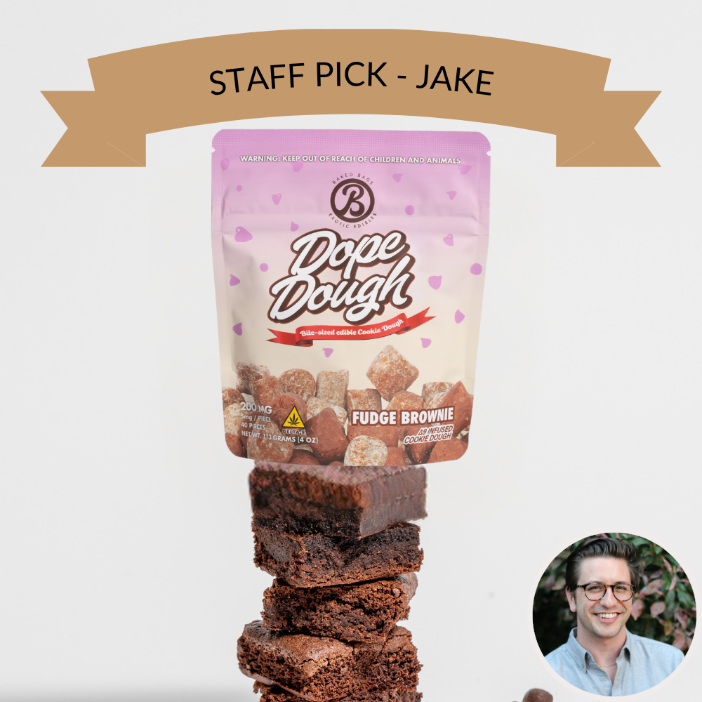 Fudge Brownie 5mg Delta-9 Dope Dough Edibles | Baked Bags