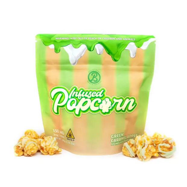 INFUSED POPCORN - GREEN CARAMEL APPLE