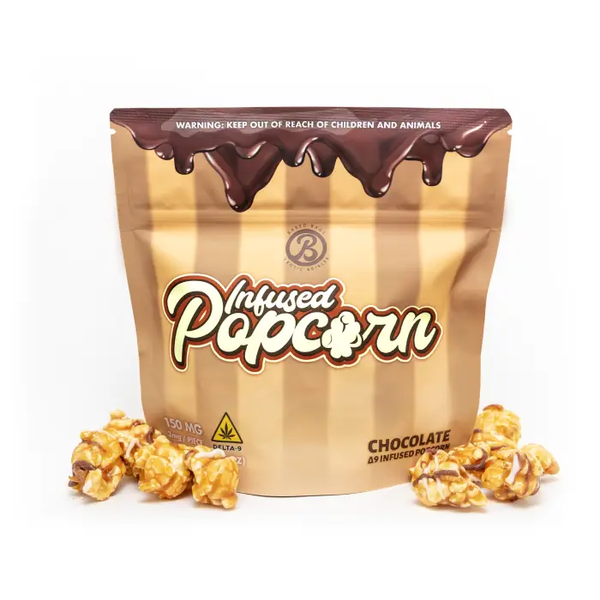 No.140★Premiumシリーズ⑫★【艶消し加工】モロコ★popx★ Chocolate 3mg Delta-9 Infused Popcorn | Baked Bags