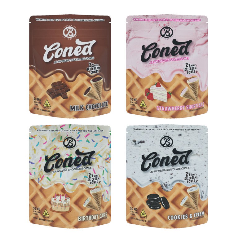 Coned | Hemp Edibles | Baked Bags