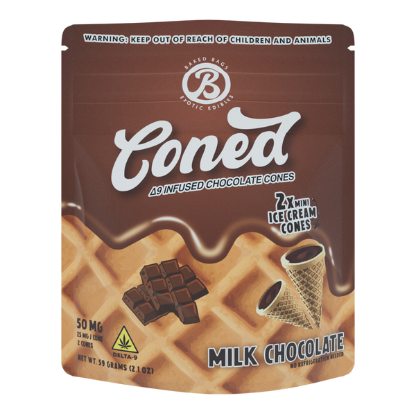 50MG CONED Milk Chocolate 2ct Bag