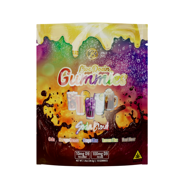 Soda Blend Live Rosin Gummies